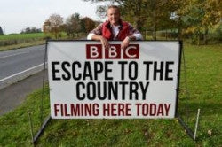 'Escape to the Country'? Making our 'BBC1' TV debut.....