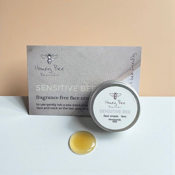 Sensitive Bee Fragrance Free Natural Starter Size Face Cream for Sensitive or Reactive Skin
