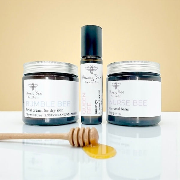 Raw honey best selling cream balm and oil for sensitive, dry and maturing menopausal skin