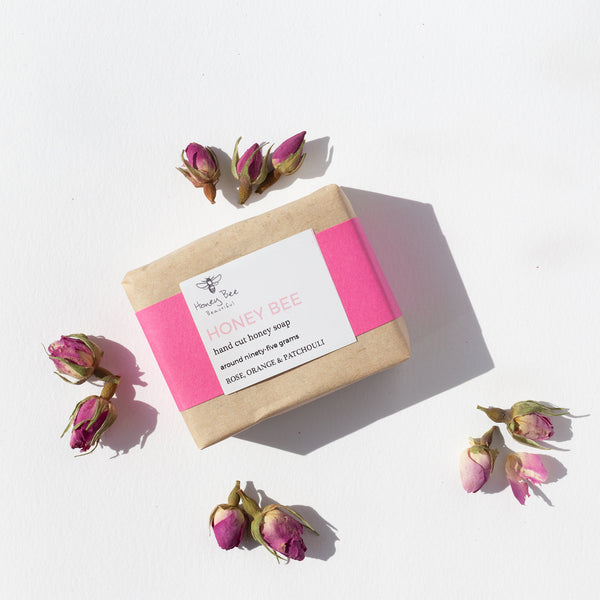 Rose, orange & patchouli honey soap
