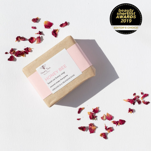 Geranium & frankincense honey soap