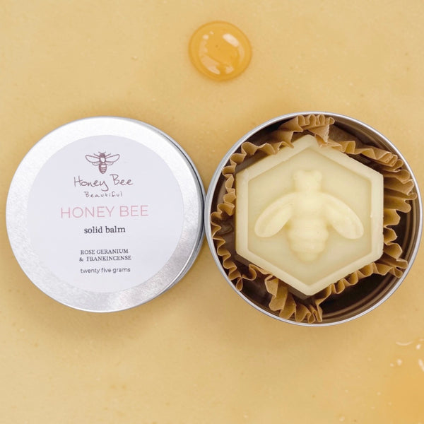 Honey Bee beeswax solid balm
