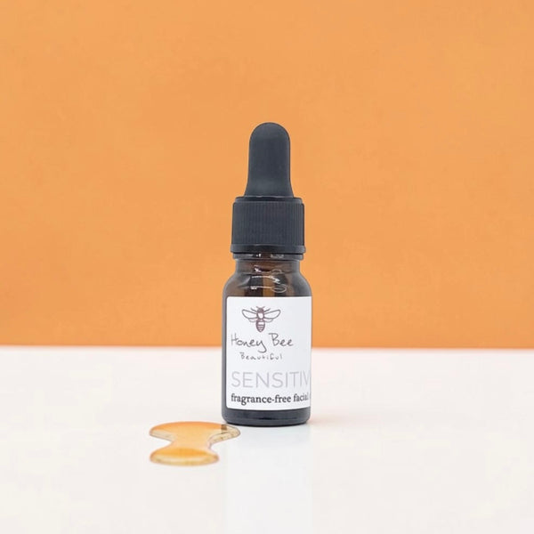 Fragrance free starter size face oil for sensitive skin with nourishing natural oils, ideal for dry or irritated skin.