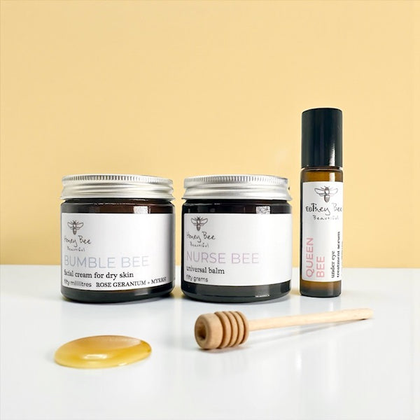Raw honey best selling cream balm and oil for sensitive, dry and maturing menopausal skin