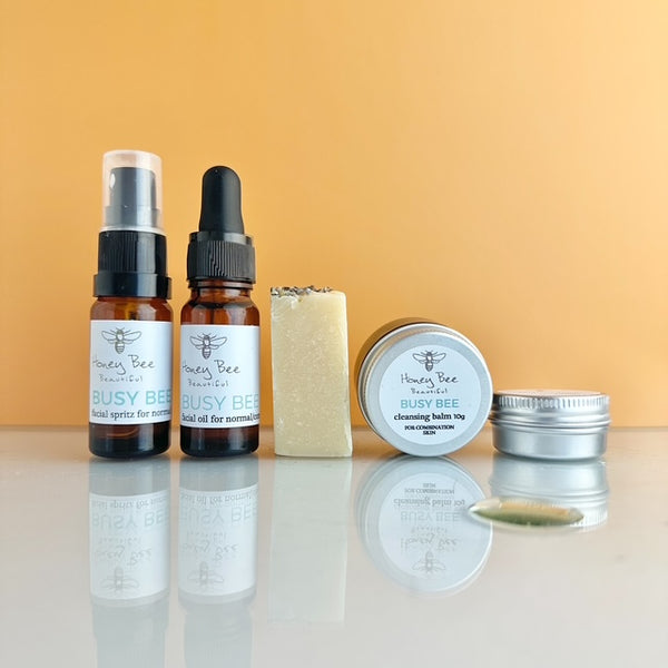 Raw honey face care starter kit for combintaion skin