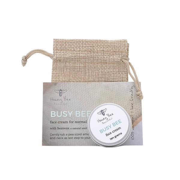 Busy Bee Starter Size Natural Face Cream for Combination or Oily Skin