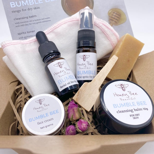 Bumble Bee Natural Face Care Gift Box for Dry or Maturing Skin