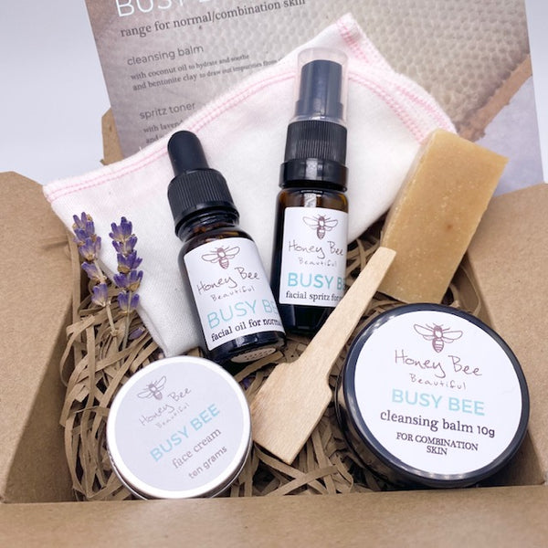 Busy Bee Natural Face Care Gift Box for Combination or Oily Skin