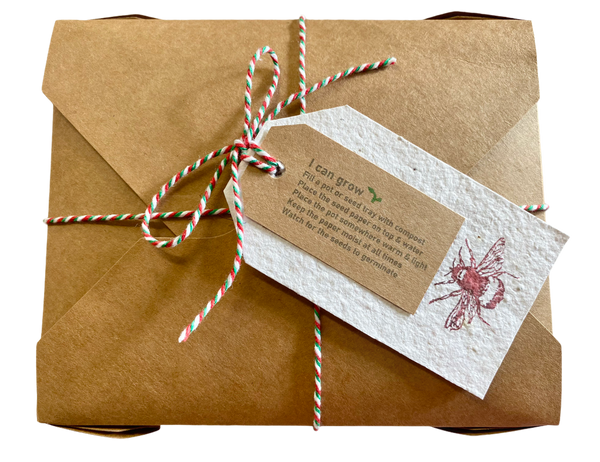 Plantable seeded gift tags